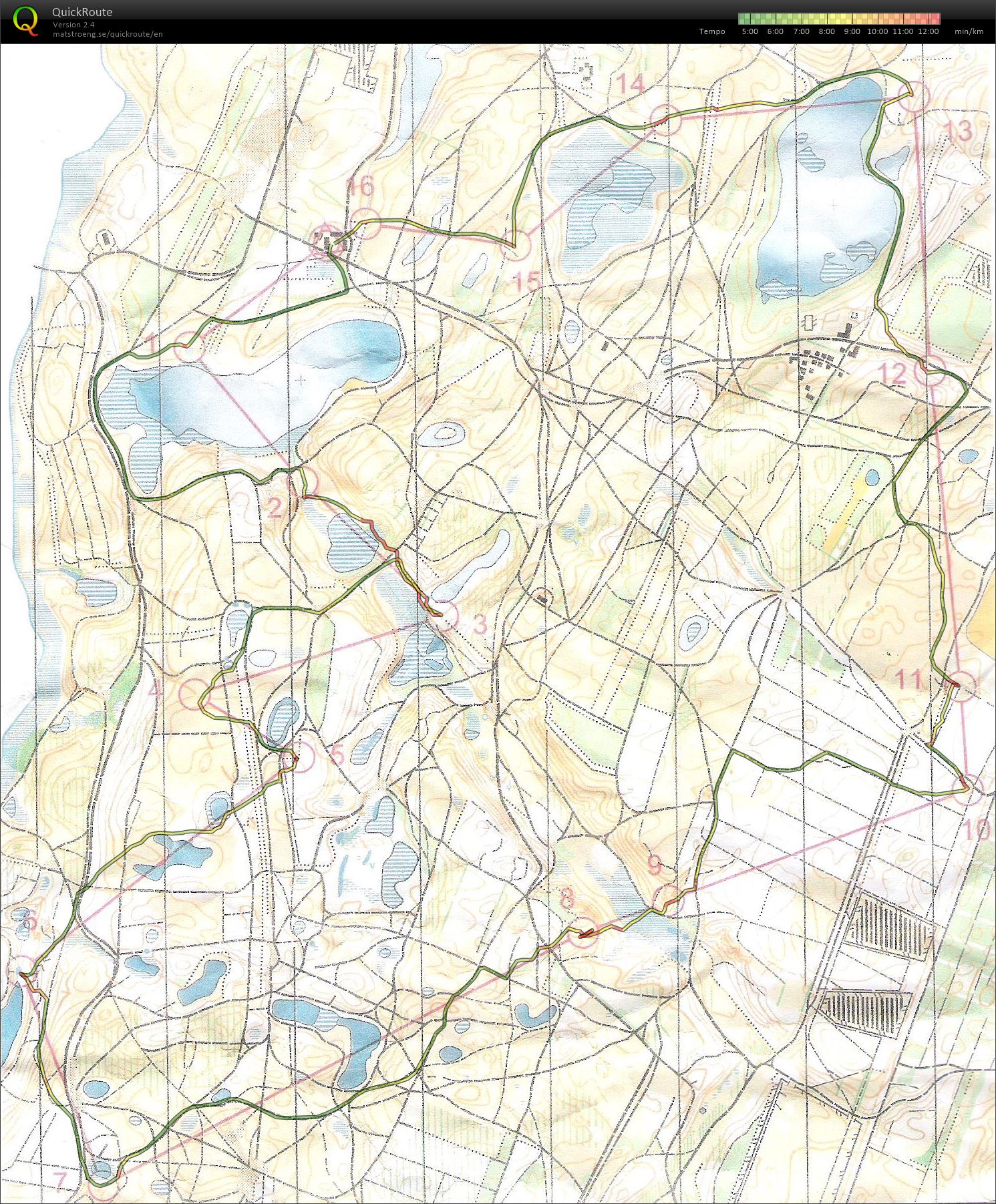 IFK-løb Finderup -Bane 1 - 7,9 km. (03/02/2015)