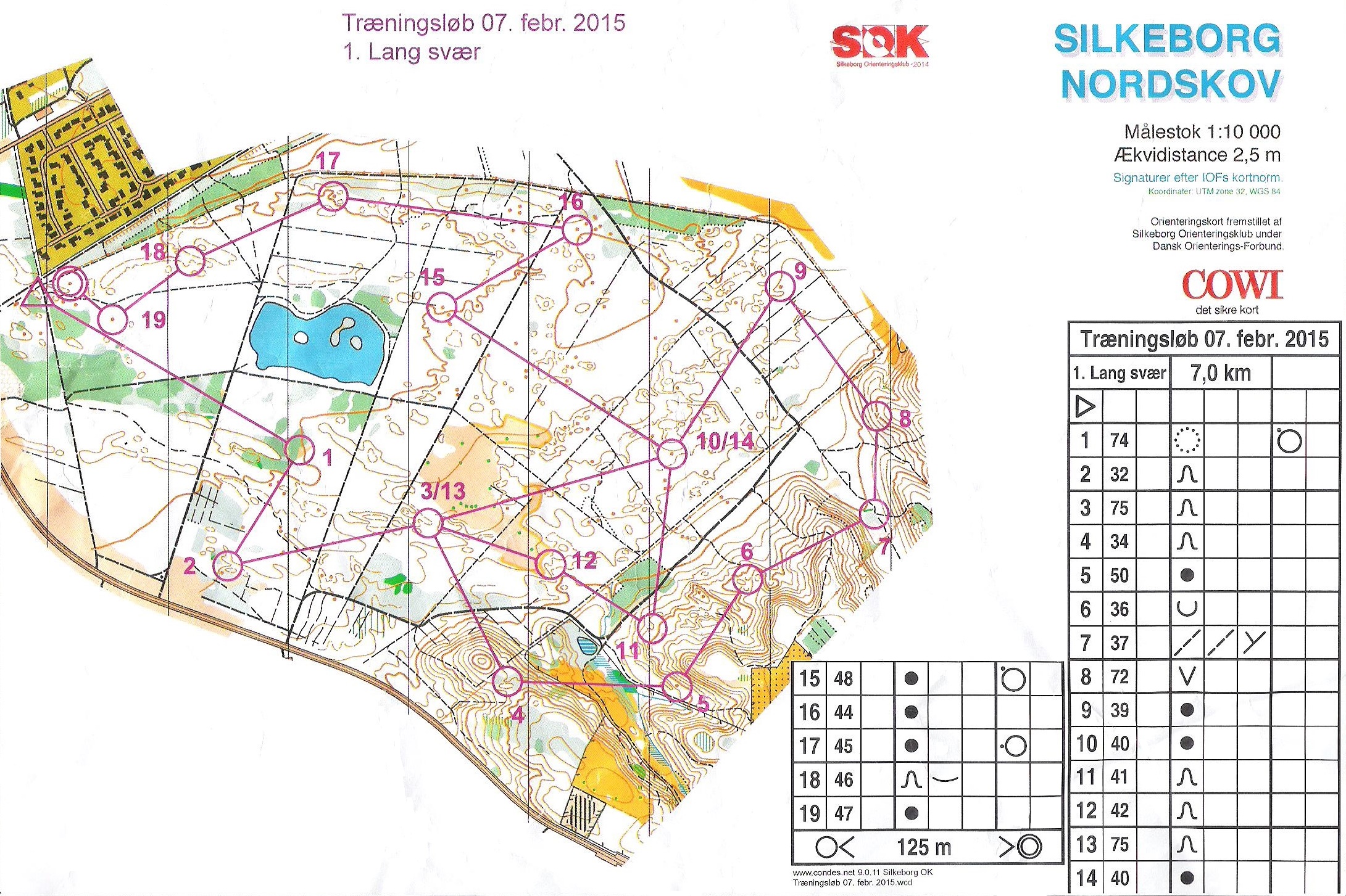 Hårup Sande - Bane 1 - 7,0 km (07.02.2015)