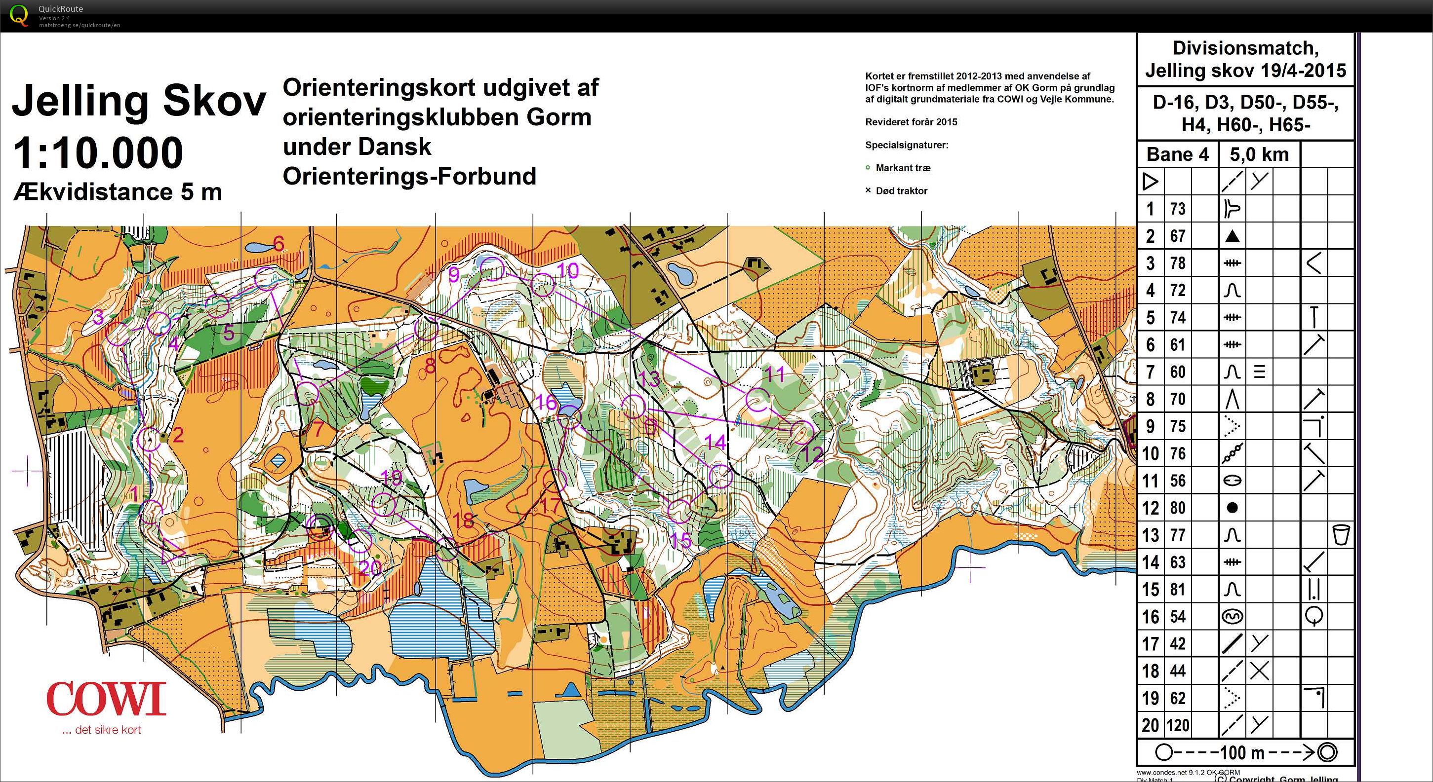 Jelling Skov, bane 4 (19-04-2015)