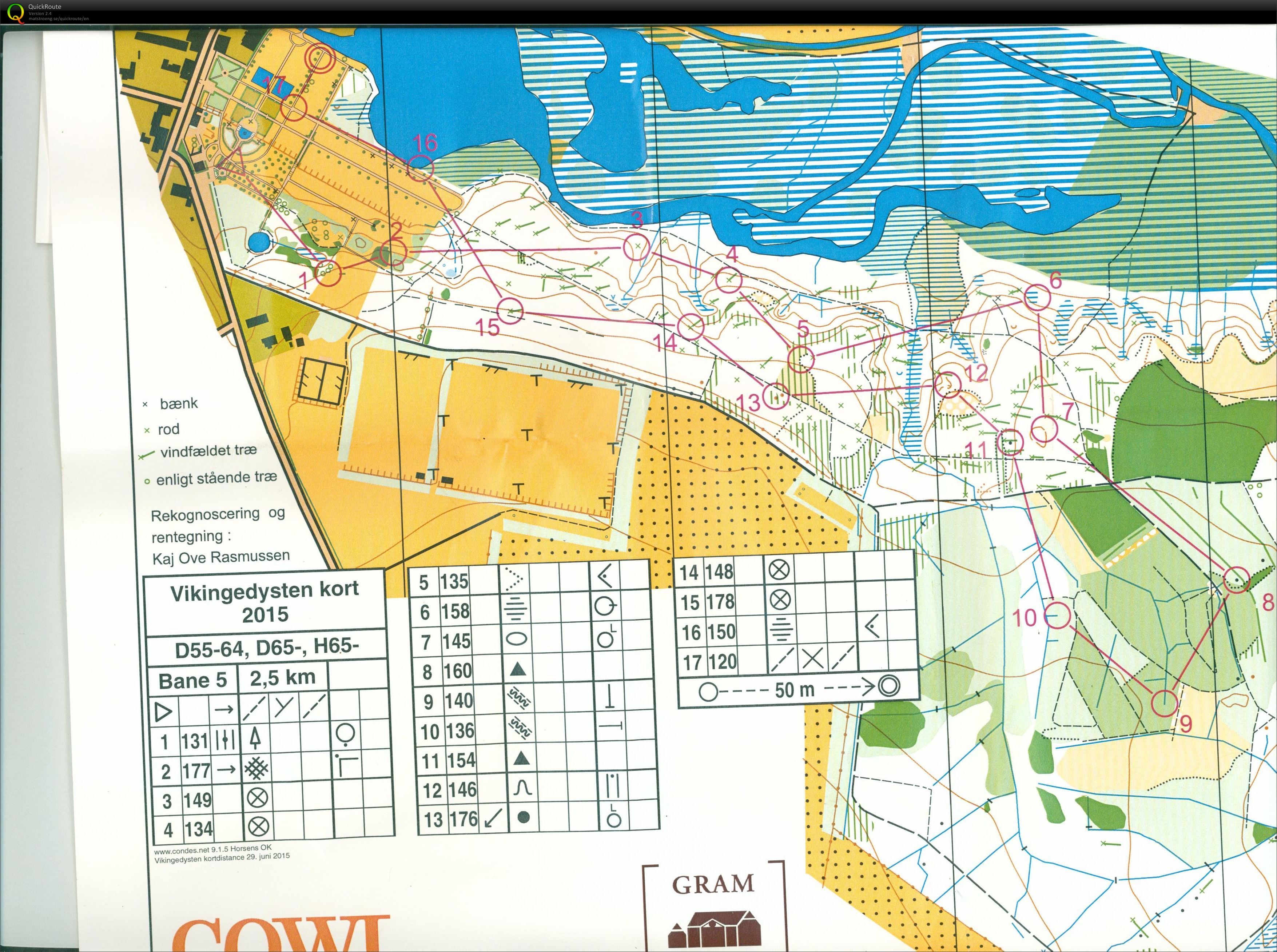 Gram Slotspark og Lunden, Vikingedysten, Bane D55-64, Pia Gade, 030715 (2015-07-03)