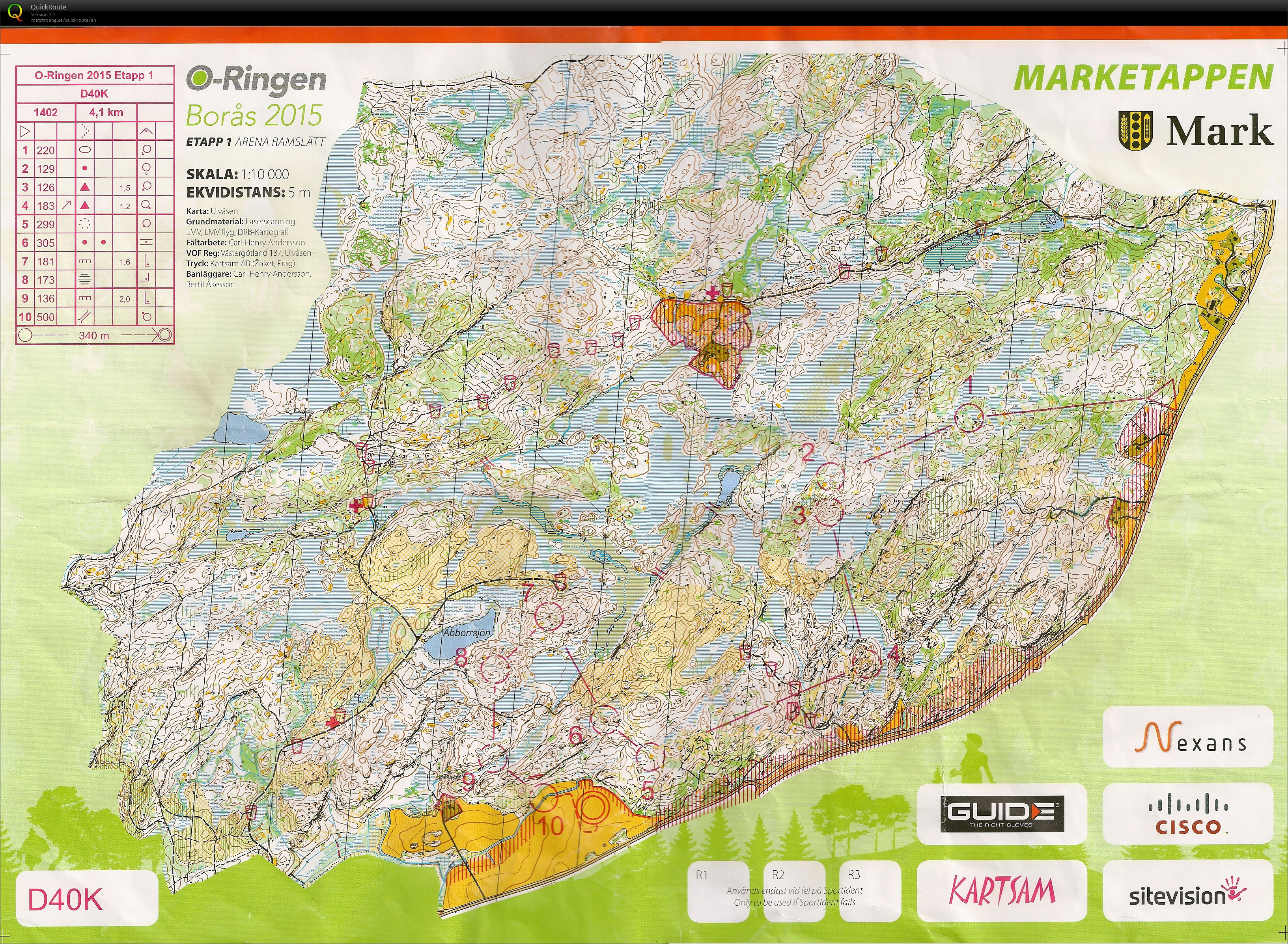 O-ringen Dame40 Kort 1 etappe (19-07-2015)