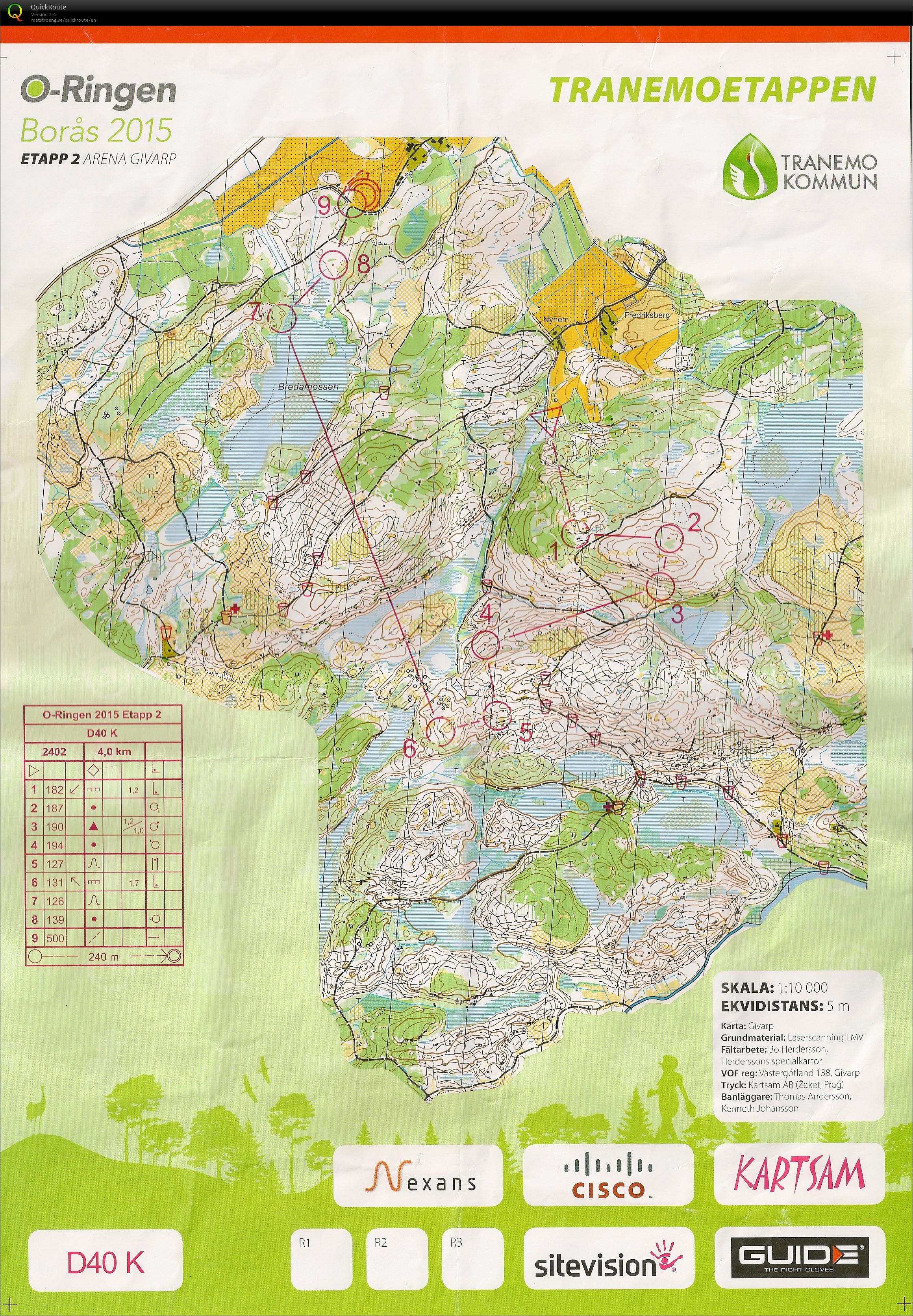 O-ringen Dame40 Kort 2 etappe (20.07.2015)