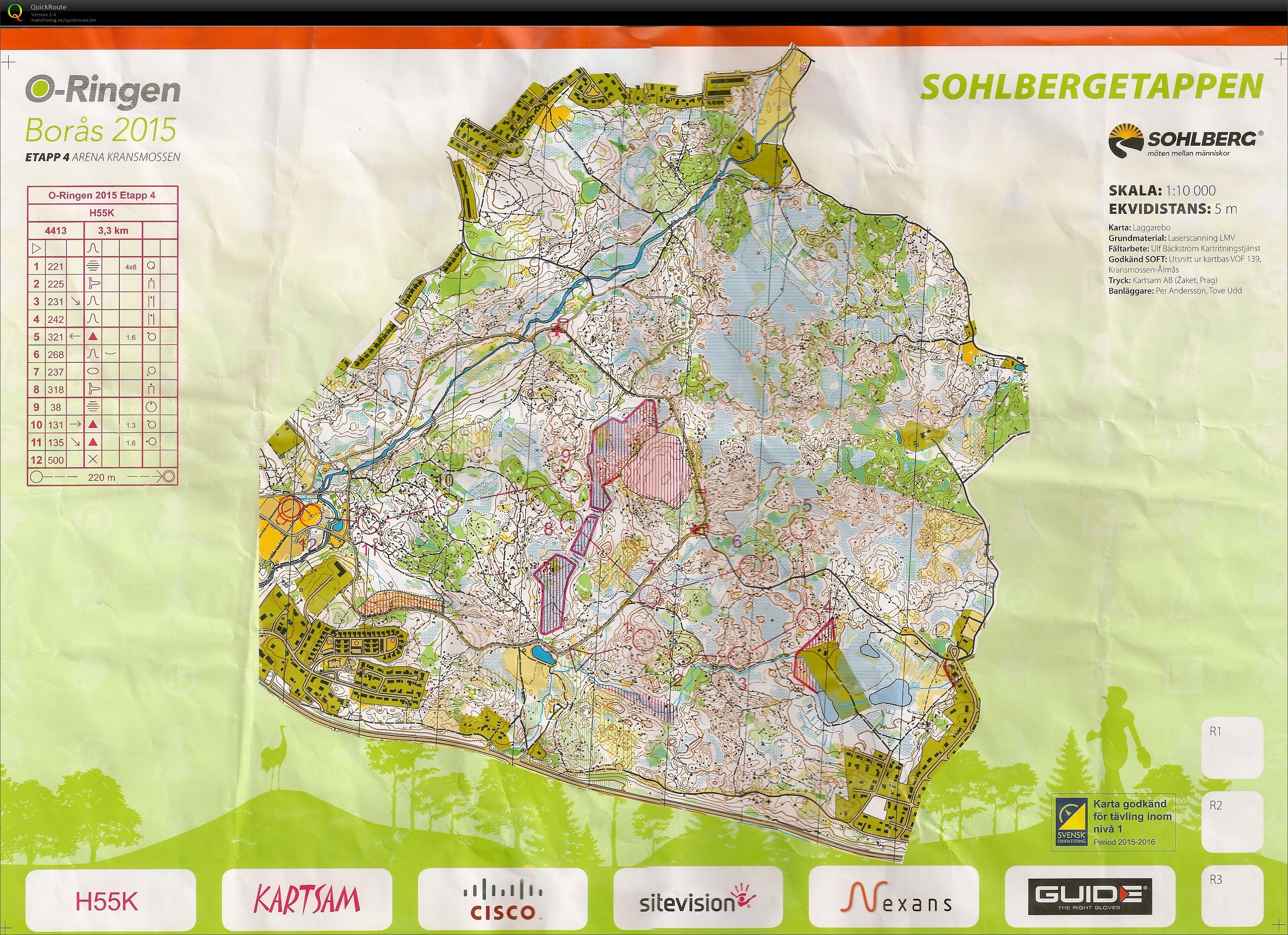 O-ringen Herrer55 Kort 4 etappe (23.07.2015)