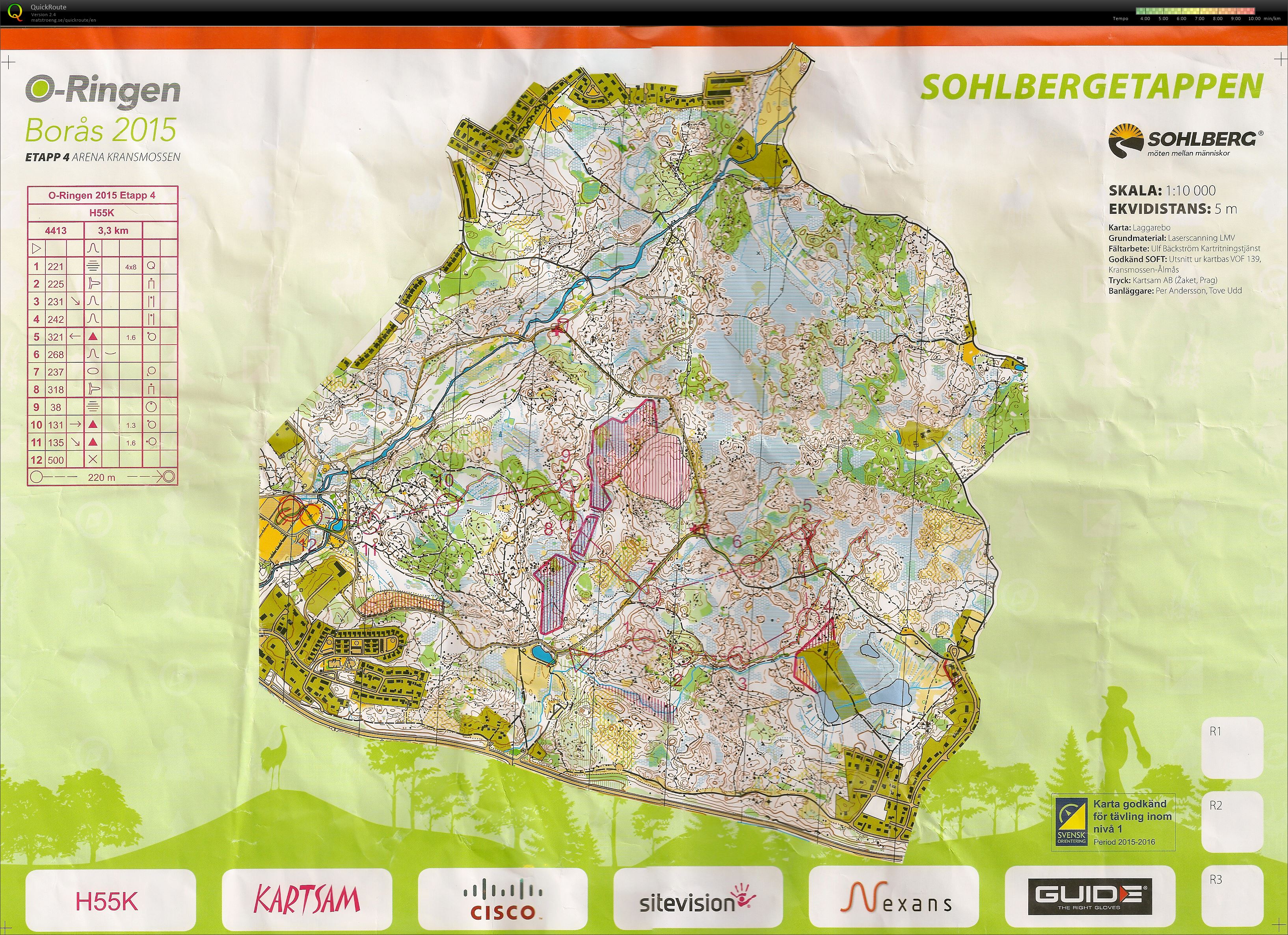 O-ringen Herrer55 Kort 4 etappe (23.07.2015)