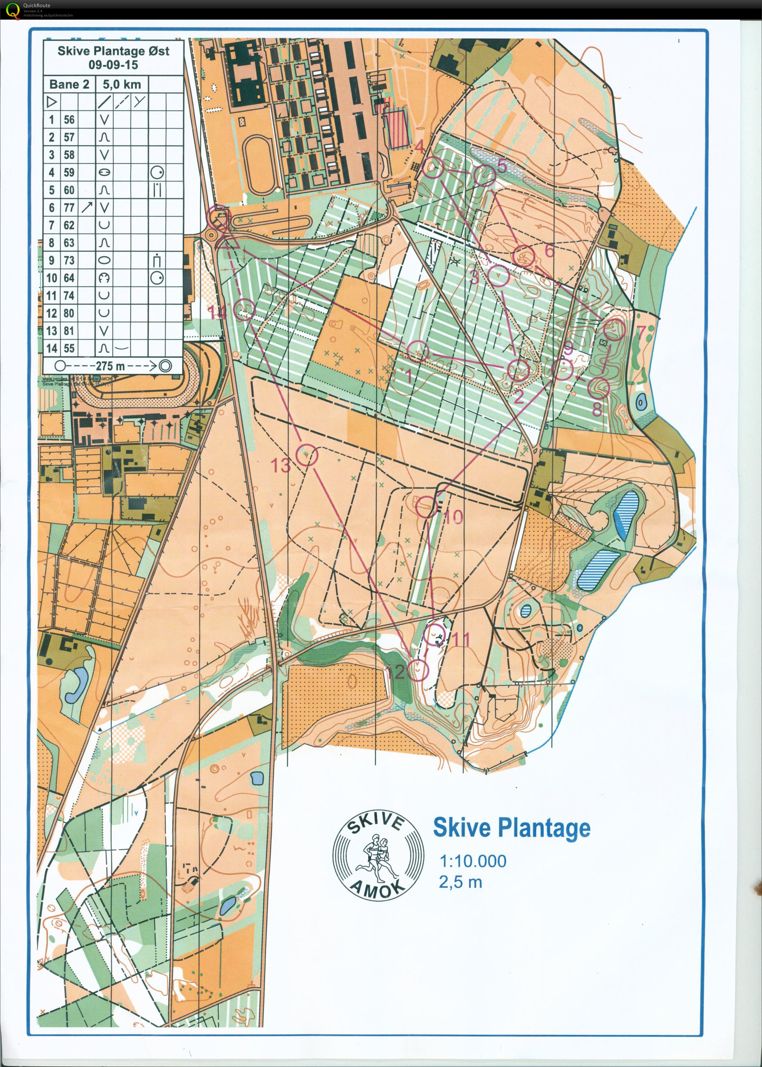 Skive Plantage, Træningsløb, Bane 2, Pia Gade, 090915 (2015-09-09)