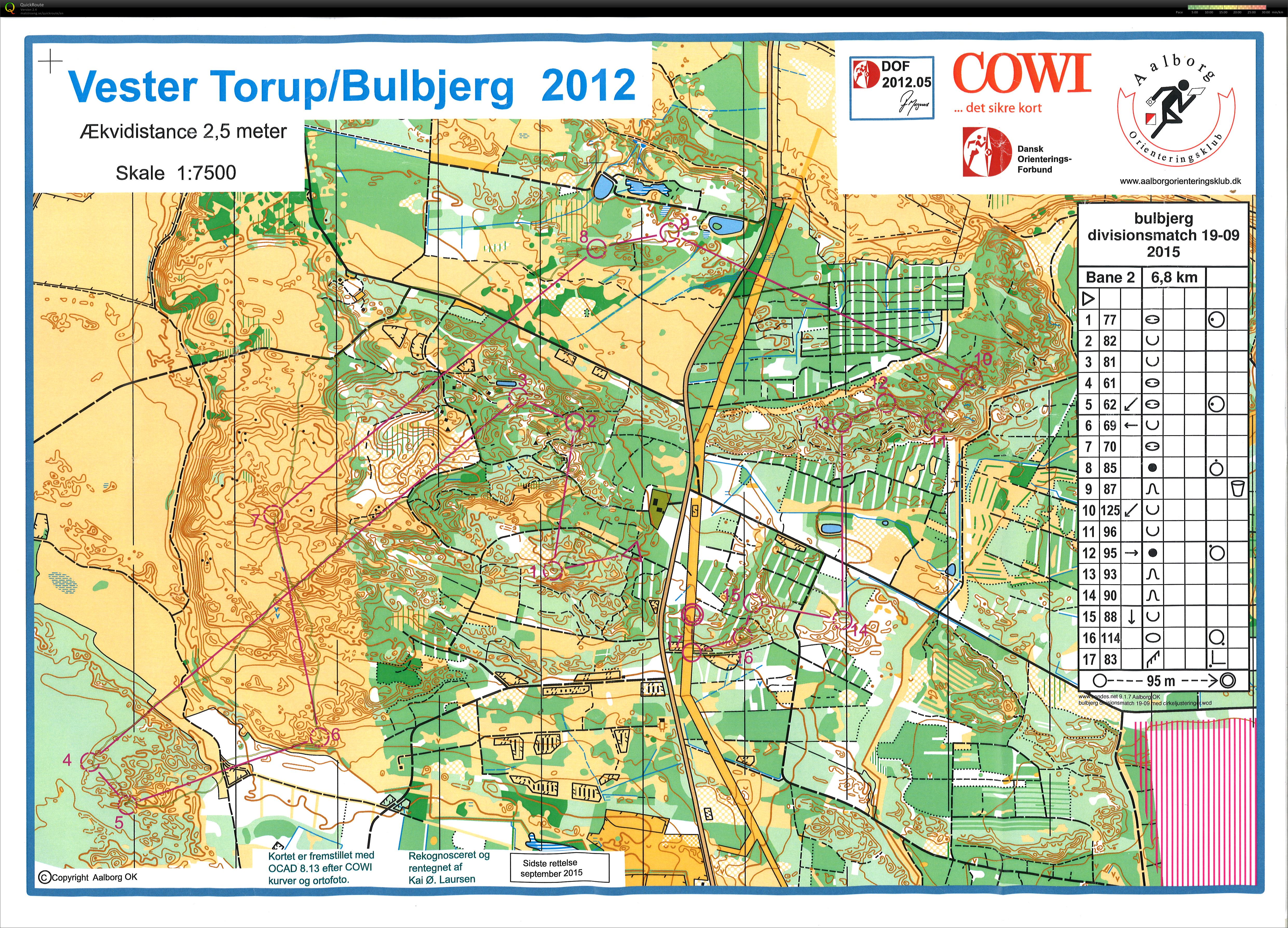 Vester Torup/Bulbjerg, Bane 2/D1 (2015-09-19)