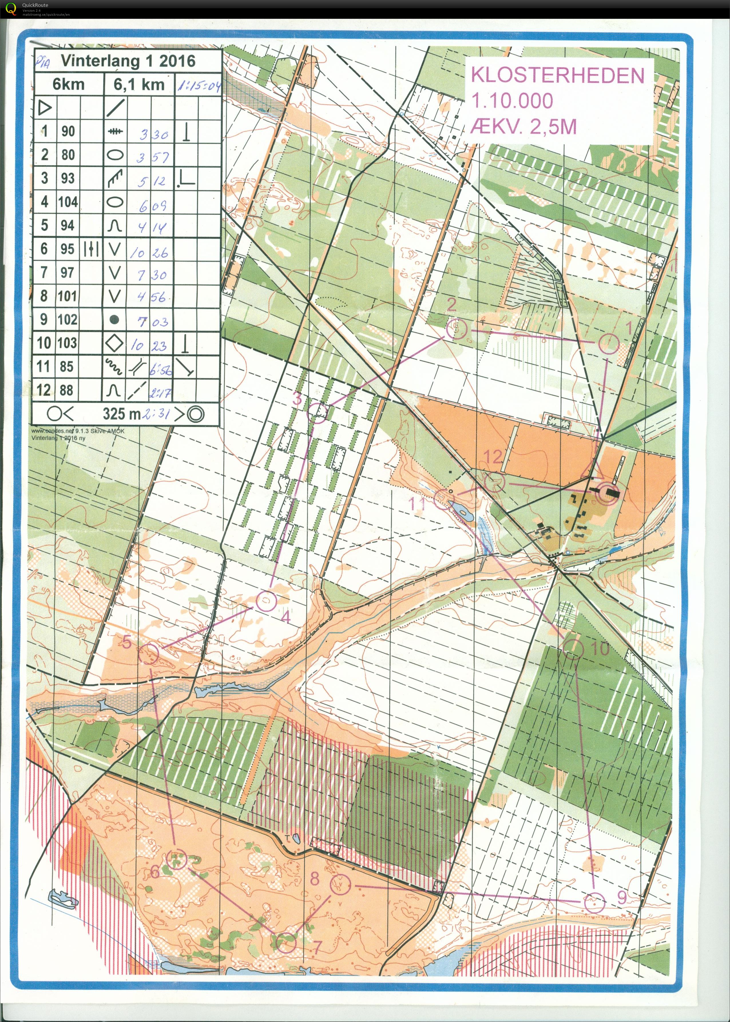 Klosterheden, Bane 6 km, Pia Gade, 100116 (10-01-2016)