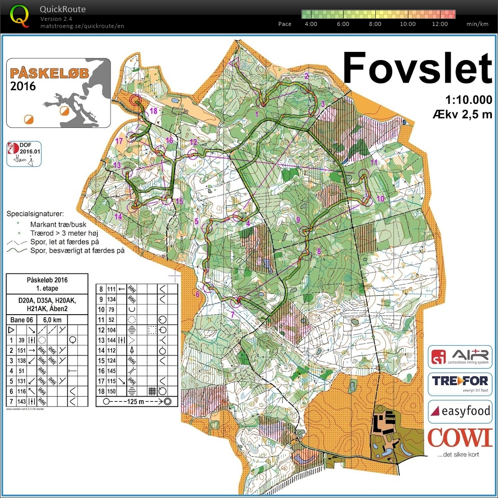 Påskeløbene 2016 Etape 1 Fovslet H21AK (24-03-2016)