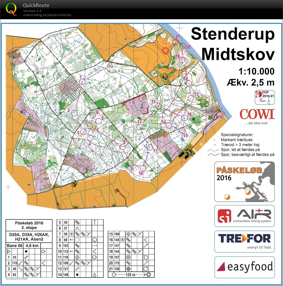 Påskeløbene 2016 Etape 2 Stenderup Midtskov H21AK (2016-03-25)