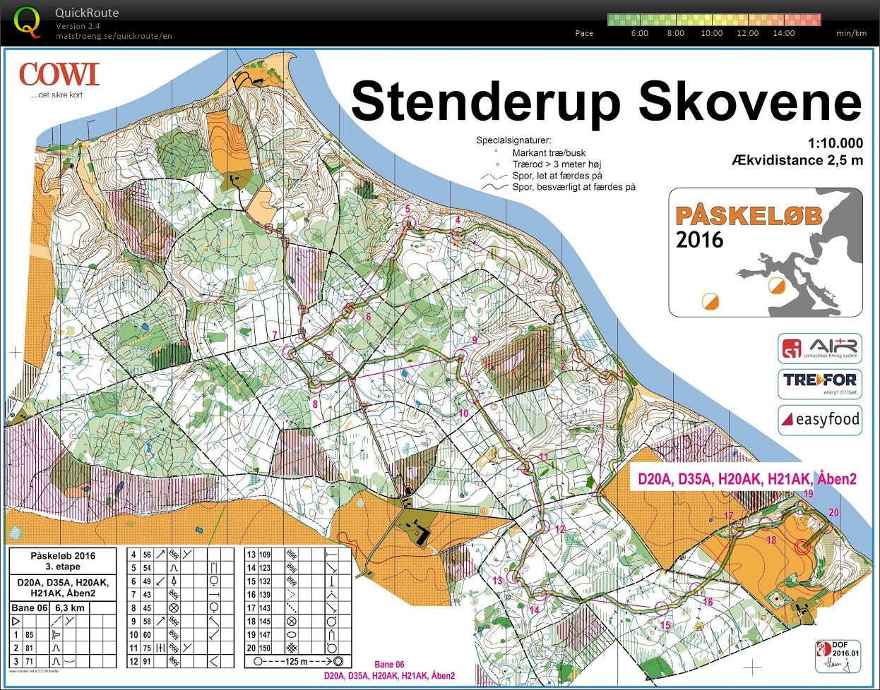 Påskeløbene 2016 Etape 3 Stenderup Skovene H21AK (2016-03-26)