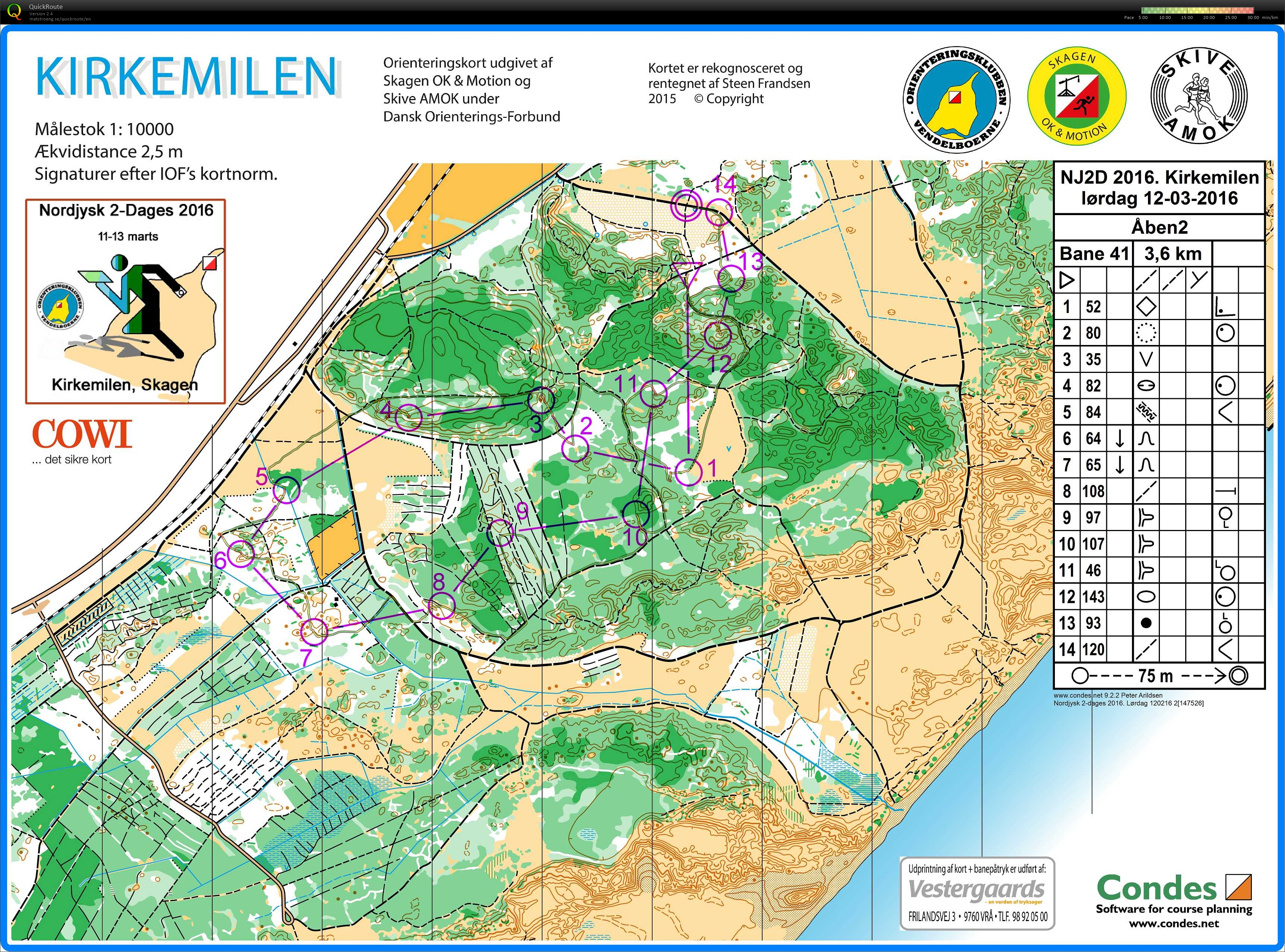 Nord Jysk 2 Dages Etape 1 Kirkemilen Åben 2 (12/03/2016)