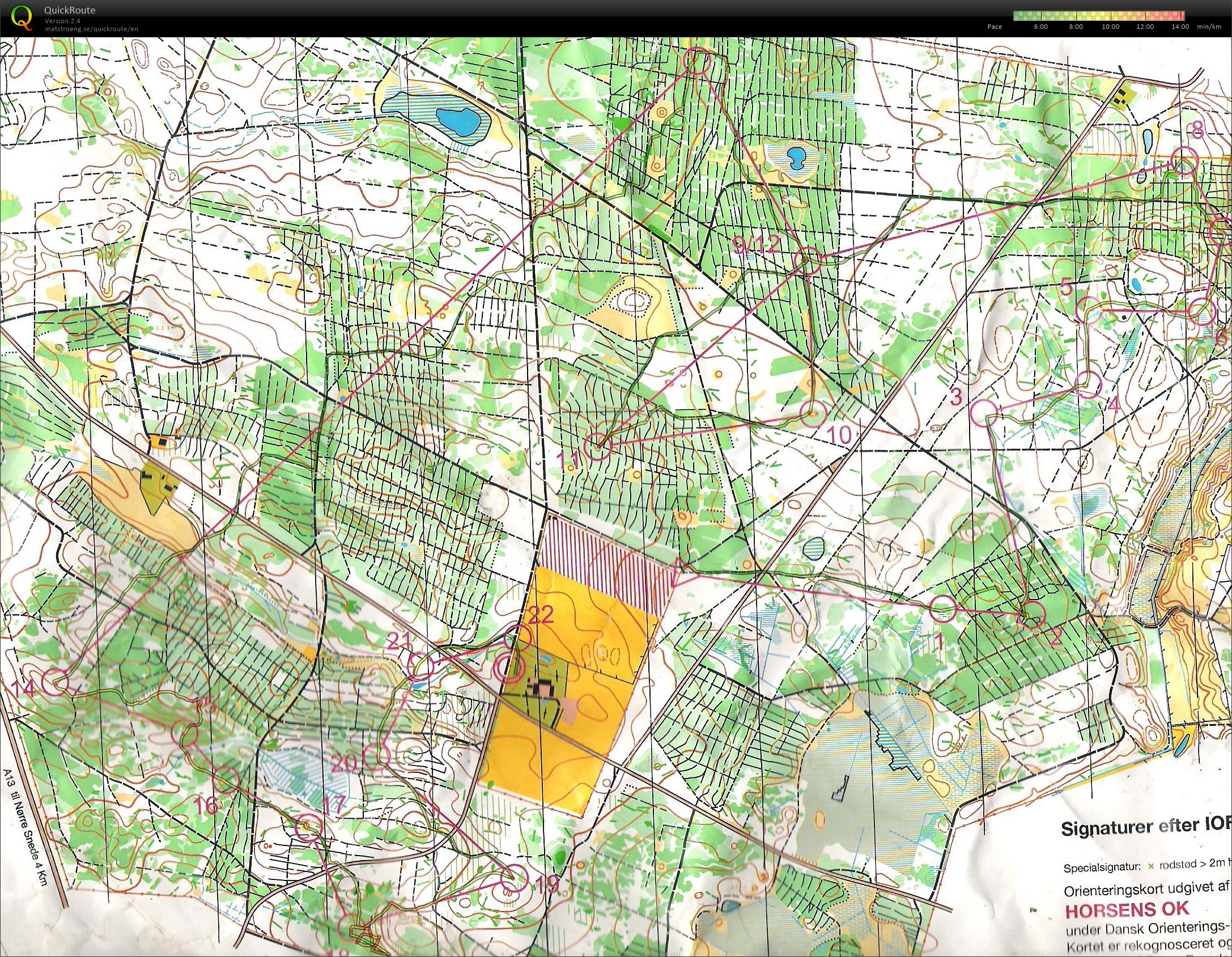 Palsgård - Bane 1 - 9,5 km. (22/05/2016)